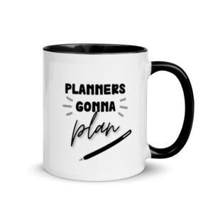 planners gonna plan ceramic mug - slay at home planners