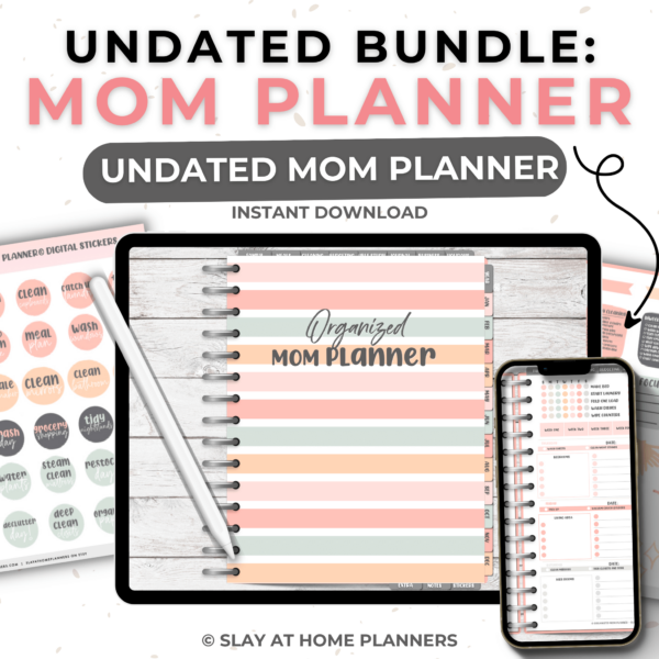organized mom planner mockups