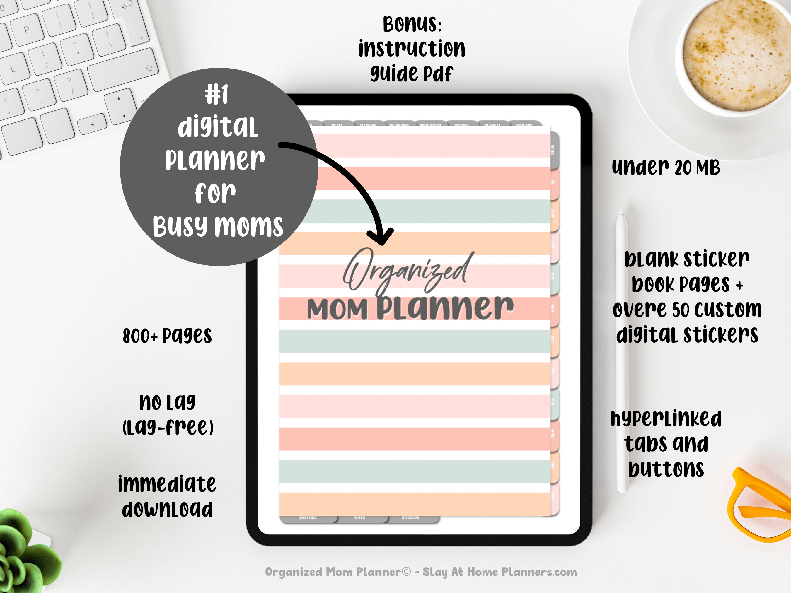 organized mom planner july through june