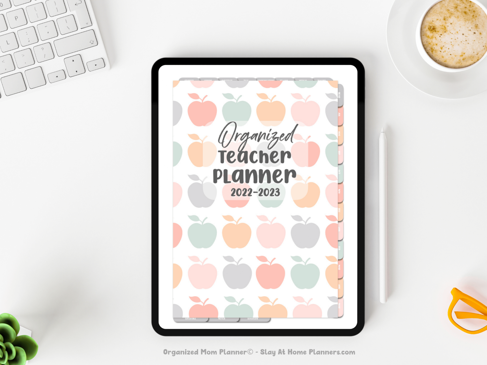 organized teacher planner cover