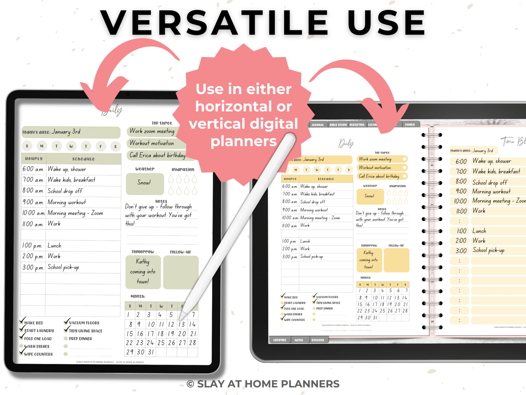 daily digital planning inserts