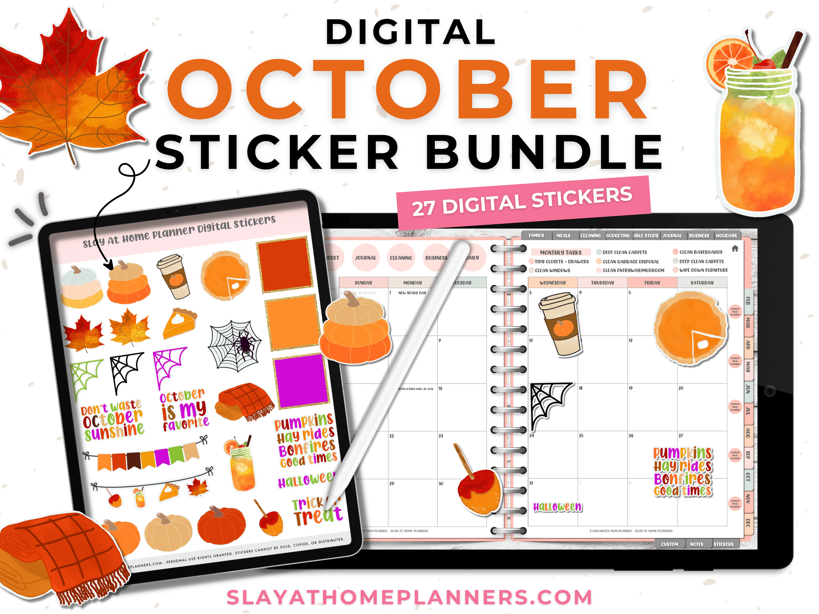 Work planner stickers Bundle for your paperless life in 2023 - Yaayplanners