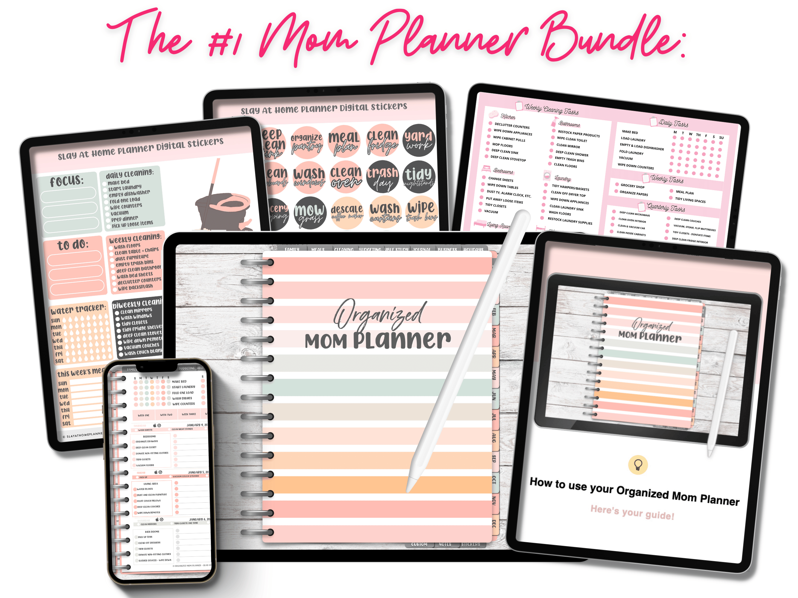 The Finally Tidy Mom Bundle - Slay At Home Planners