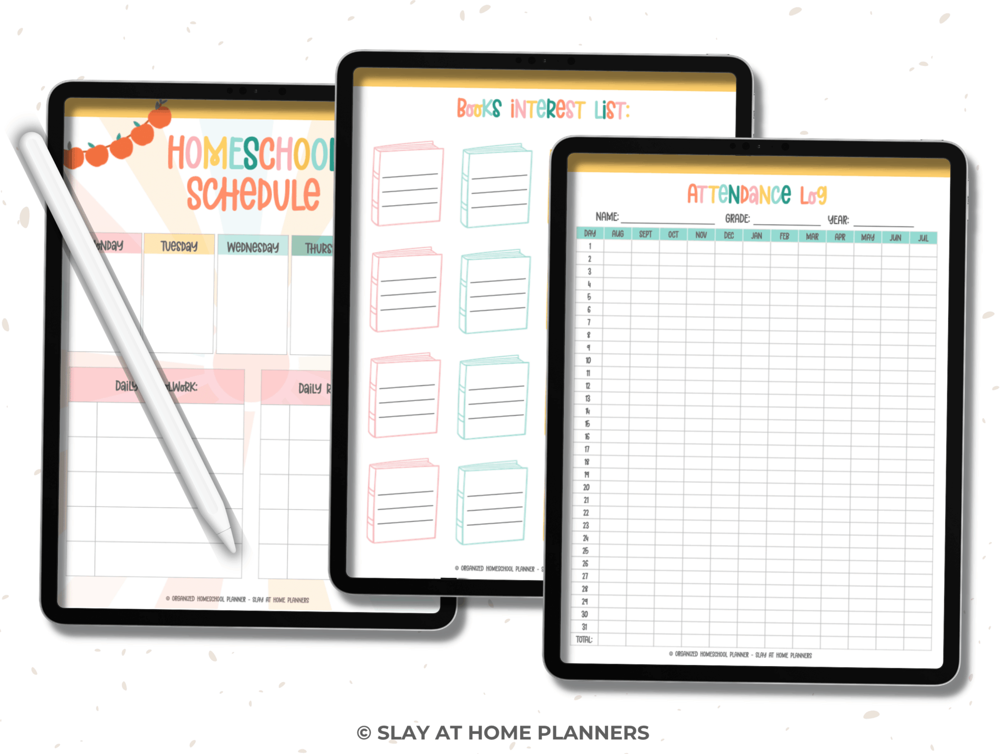 Undated Homeschool Planner Printable | PDF Instant Download - Image 4