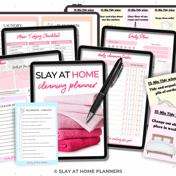 Printable Bundle: Slay At Home Cleaning Planner