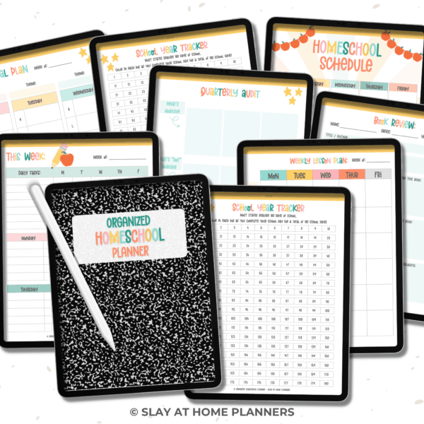 Undated Homeschool Planner Printable | PDF Instant Download