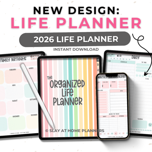 2026 Organized Life Planner – NEW DESIGN!