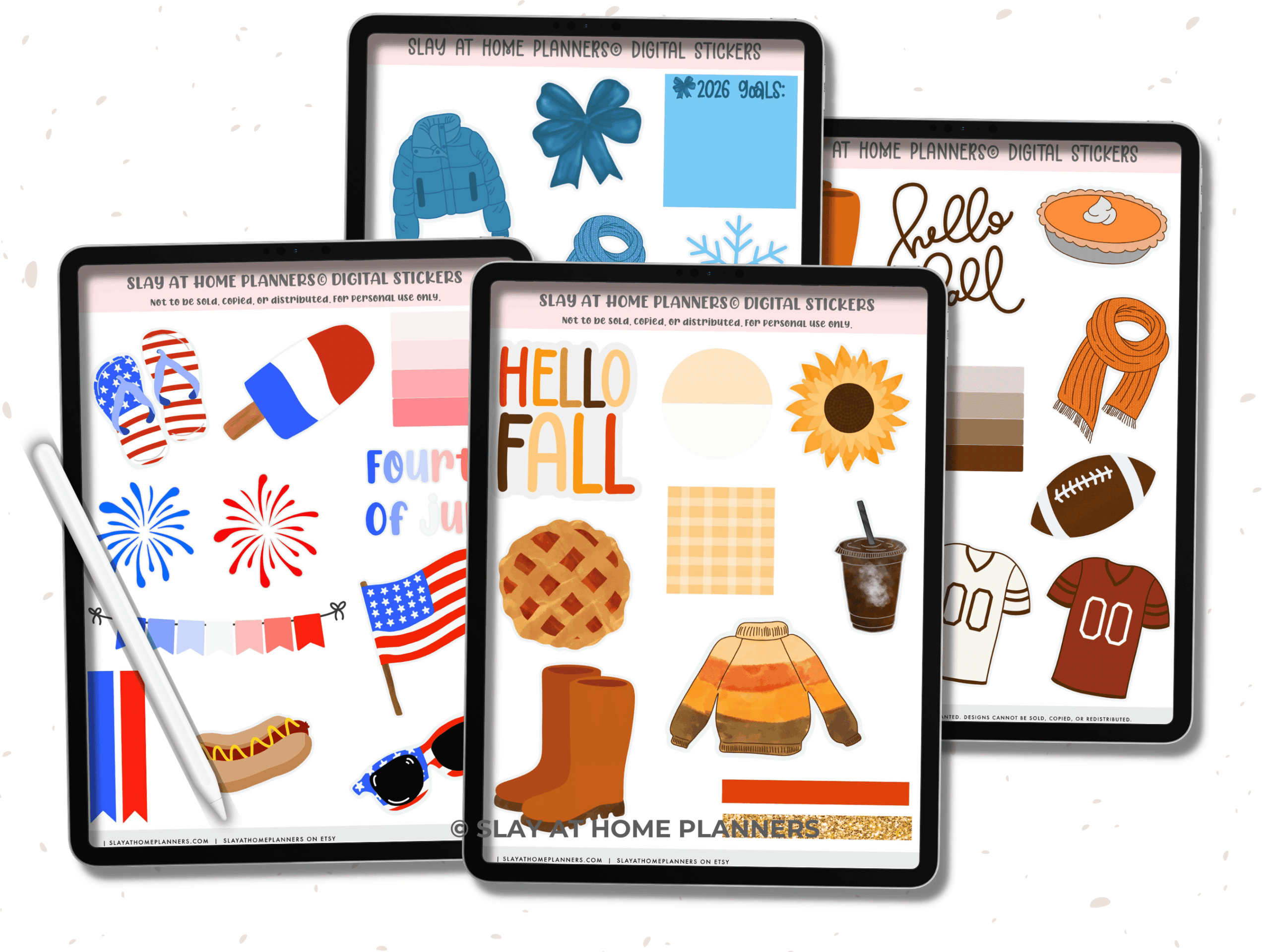 digital sticker mockup