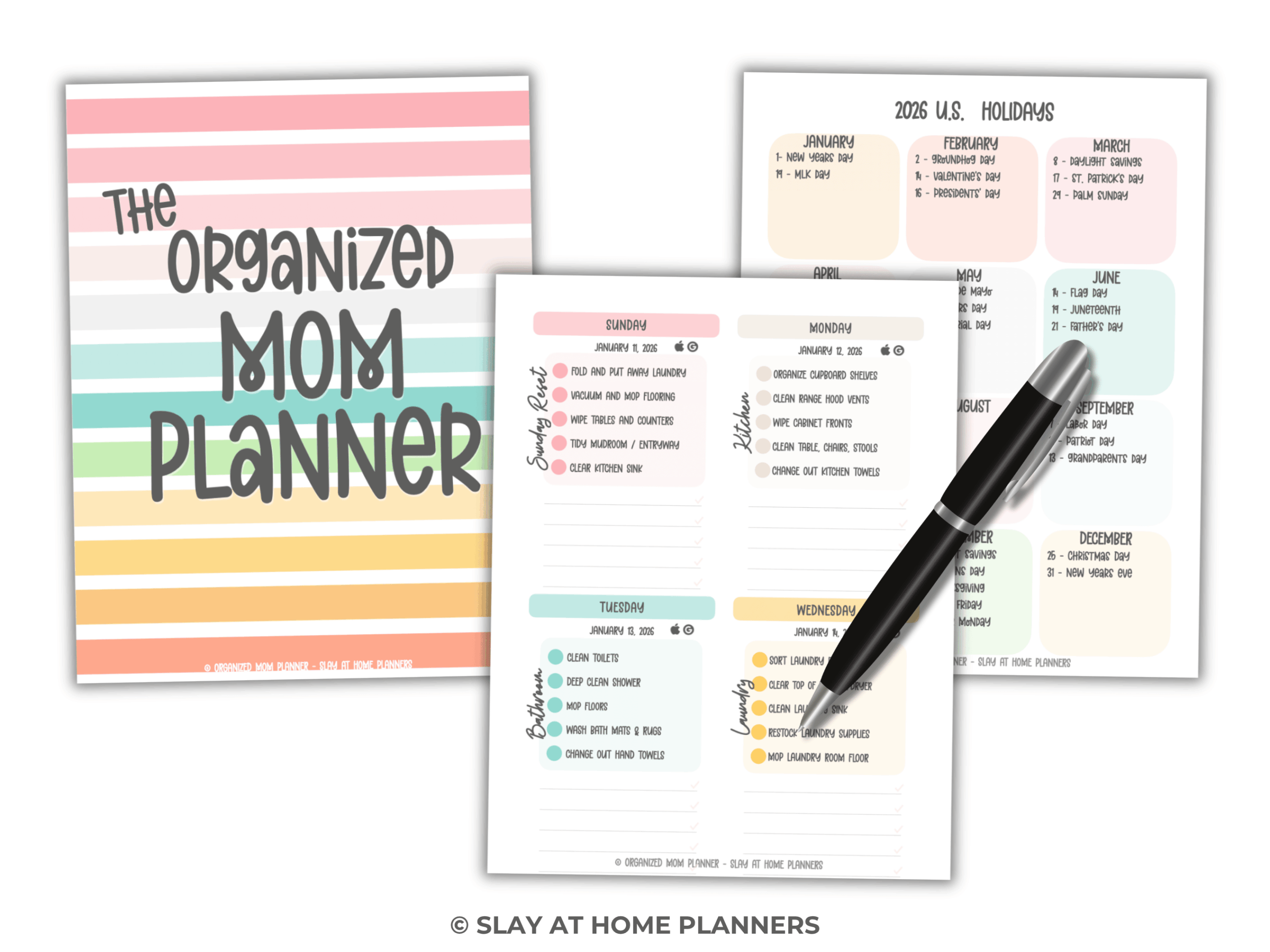 Printable Mom Planner Mockup